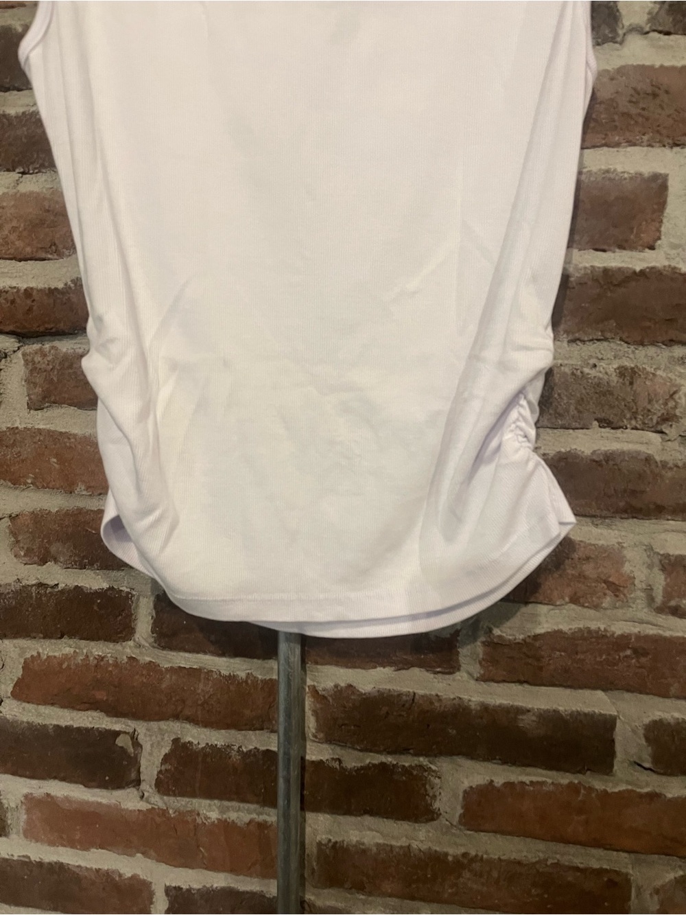Michael Stars White Coco Ruched Tank - Picture 9 of 14
